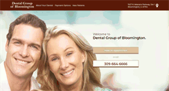 Desktop Screenshot of dentalgroupbloomington.com