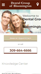 Mobile Screenshot of dentalgroupbloomington.com